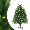 vidaXL Choinka z 150 diodami LED z podstawą Zielony 120 cm PE