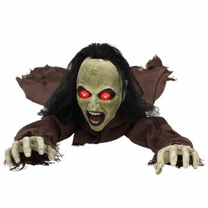vidaXL Halloween pełzający zombie SPOOKA brązowy 51 x 130 x 24 cm