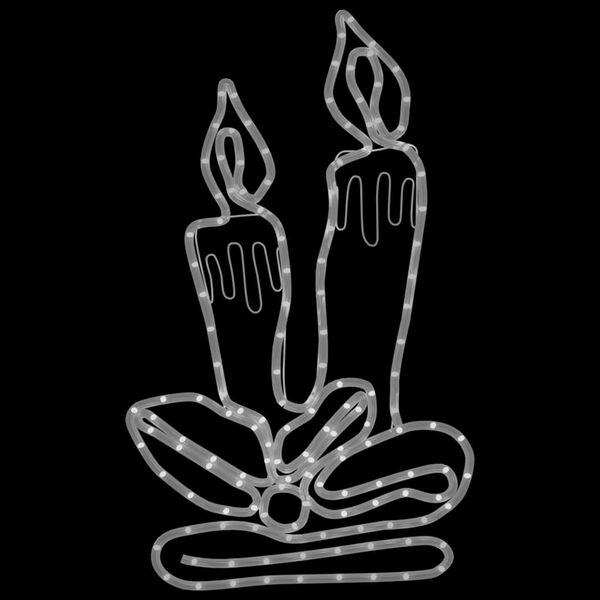 vidaXL Świąteczna dekoracja świetlna w kształcie świec, 144 LED