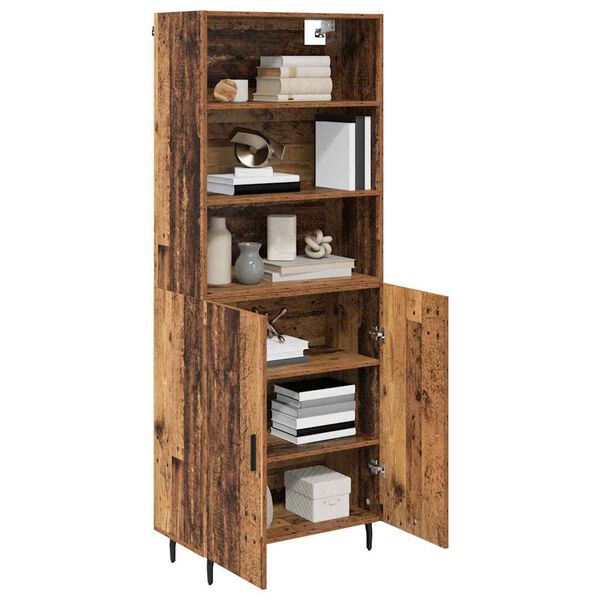 vidaXL Highboard Stare drewno 69,5 x 34 x 180 cm