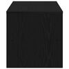 vidaXL Szafka RTV Czarny Dąb 120x40x40 cm Drewno klejone