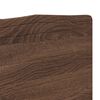 vidaXL Zagł&oacute;wek Brązowy dąb 200 cm Materiał drewnopochodny