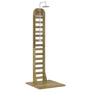 vidaXL Prysznic na zewnątrz 223 cm naturalny