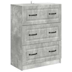vidaXL Szafka z Szufladami Betonowy szary 66 x 34,5 x 87 cm