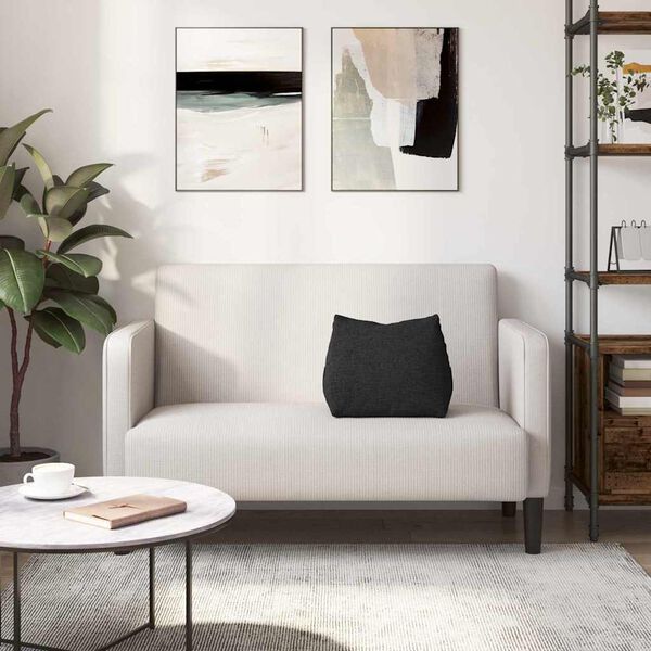 vidaXL Poduszka na plecy Czarny 45 x 20 x 35 cm tkanina