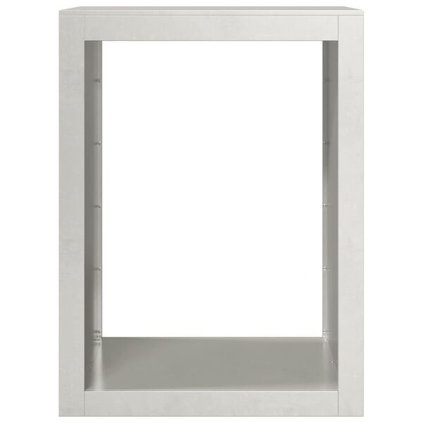 vidaXL Stojak na drewno opałowe, 60x40x80 cm, stal nierdzewna