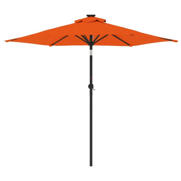 vidaXL Parasol ogrodowy na stalowym słupku, terakota, 225x225x212 cm