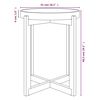 vidaXL Stolik kawowy, biały, 41x41x48,5 cm