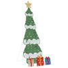 vidaXL Oświetlona choinka z 3 pudełkami na prezenty 2D w ciepłej bieli
