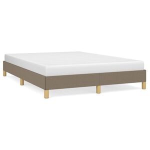 vidaXL Rama ł&oacute;żka bez materaca, taupe, 160x200 cm, obita tkaniną