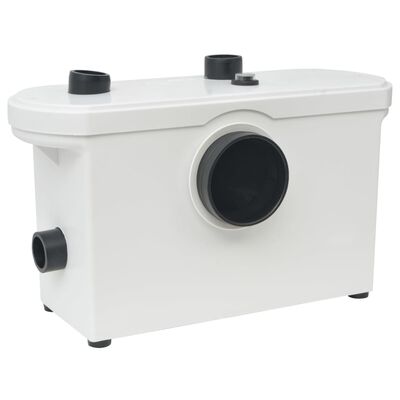 vidaXL Pompa WC z rozdrabniaczem, biała, 600 W