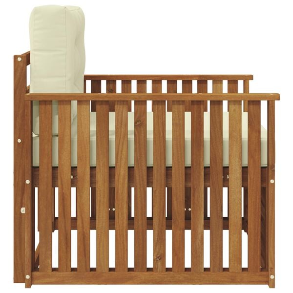 vidaXL Zestaw sof na zewnątrz Lite drewno akacjowe i poliester