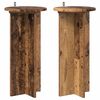vidaXL Stojak na rośliny 2 szt. Stare drewno 29,5 x 29,5 x 60 cm