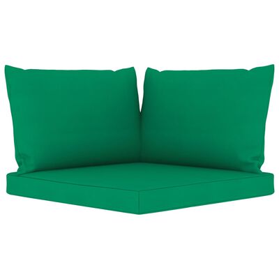 vidaXL 9-cz. zestaw wypoczynkowy do ogrodu z poduszkami, zielony
