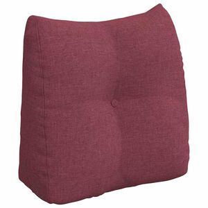 vidaXL Poduszka na plecy Czerwone wino 45 x 24 x 50 cm tkanina