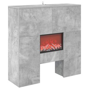vidaXL Kominek elektryczny Betonowy 75 x 24,5 x 75 cm