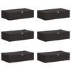vidaXL Skrzynia do przechowywania 6 pcs antracytowy 70 x 40 x 18 cm