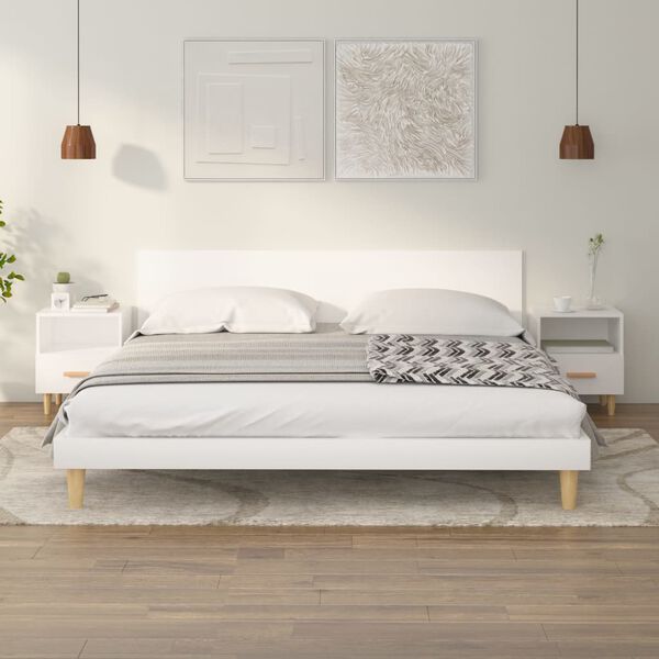 vidaXL Szafki nocne, 2 szt., białe, 40x35x47 cm