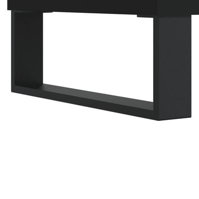 vidaXL Wysoka szafka, czarna, 69,5x31x115 cm