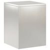 vidaXL Stojak na rośliny srebrny 30 x 30 x 40 cm Stal
