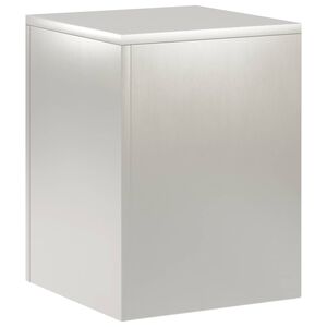 vidaXL Stojak na rośliny srebrny 30 x 30 x 40 cm Stal
