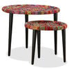 vidaXL Zestaw 2 stolików kawowych z detalami w stylu chindi, wielokolorowy