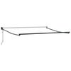 vidaXL Markiza zwijana Jasnoszary 350 x 250 cm Poliester i aluminium