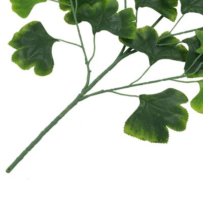 vidaXL Sztuczny miłorząb, 10 szt., zielony, 65 cm