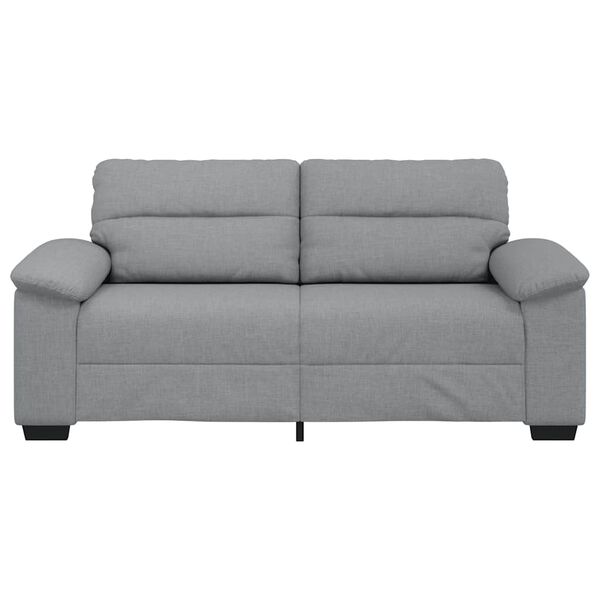 vidaXL Sofa 2-osobowa, jasnoszara, 180x81x84 cm, tapicerowana tkaniną