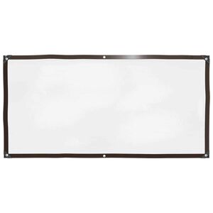 vidaXL Plandeka z oczkami przezroczysty 1 x 2 m Polietylen