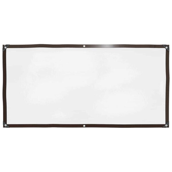 vidaXL Plandeka z oczkami przezroczysty 1 x 2 m Polietylen