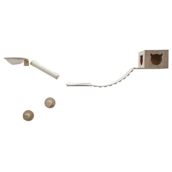 Kerbl Ścianka wspinaczkowa dla kota Andes, 52x40x32cm, naturalno-biała