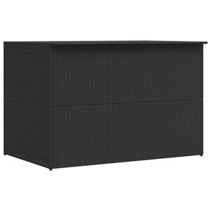 vidaXL Skrzynia ogrodowa, czarna, 150 x 100 x 100 cm, rattan PE