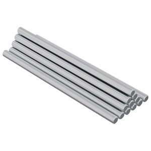 vidaXL Rura gwintowana 900 szt. srebrny Stal