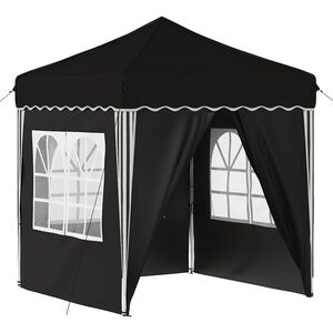 vidaXL Namiot imprezowy rozkładany 195 x 195 x 245 cm Czarny