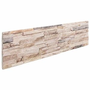 vidaXL Panele ścienne 10 szt. 100 x 25 cm Biały i czerwony Pianka EPS