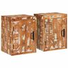 vidaXL Stolik nocny 2 szt. Brązowy 35 x 33 x 48 cm
