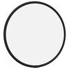 vidaXL Lustro ścienne, czarne, Ø 20 cm, okrągłe