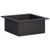 vidaXL Pierścień do ogniska Czarny 90 x 90 x 25 cm Stal