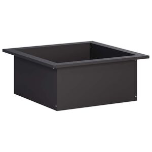 vidaXL Pierścień do ogniska Czarny 90 x 90 x 25 cm Stal