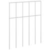 vidaXL Panel ogrodzeniowy 24 szt. 25 x 30 cm Stal ocynkowana srebrny