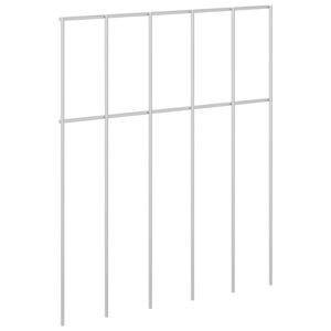 vidaXL Panel ogrodzeniowy 24 szt. 25 x 30 cm Stal ocynkowana srebrny
