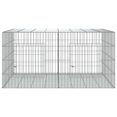 vidaXL Klatka dla królika, 2 panele, 110x79x54cm, galwanizowane żelazo