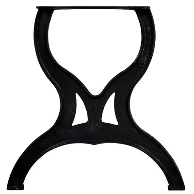 vidaXL Nogi do stołu jadalnianego, 2 szt., kształt litery X, żeliwo