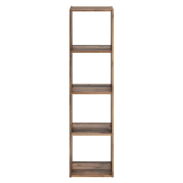 FMD Regał z 4 przegrodami, postarzane drewno