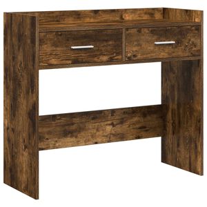 vidaXL Konsola Dąb wędzony 90 x 35 x 80 cm Drewno inżynieryjne