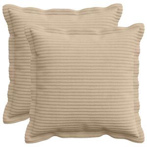 vidaXL Poszewka na poduszkę 2 szt. HOUTEN Szarobeżowy 30 x 30 cm