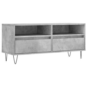 vidaXL Szafka pod TV, szarość betonu, 100x34,5x44,5 cm
