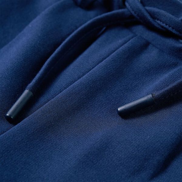 Spodnie dziecięce ze sznurkiem, granatowe, 128