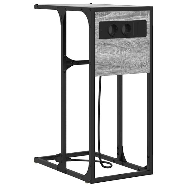 vidaXL Szafka Nocna Szary Sonoma 41,5 x 26 x 60,5 cm